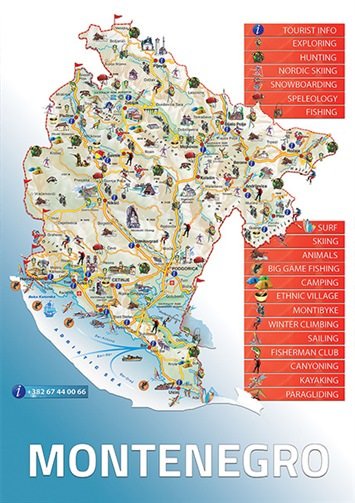 Mapa Crna Gora
